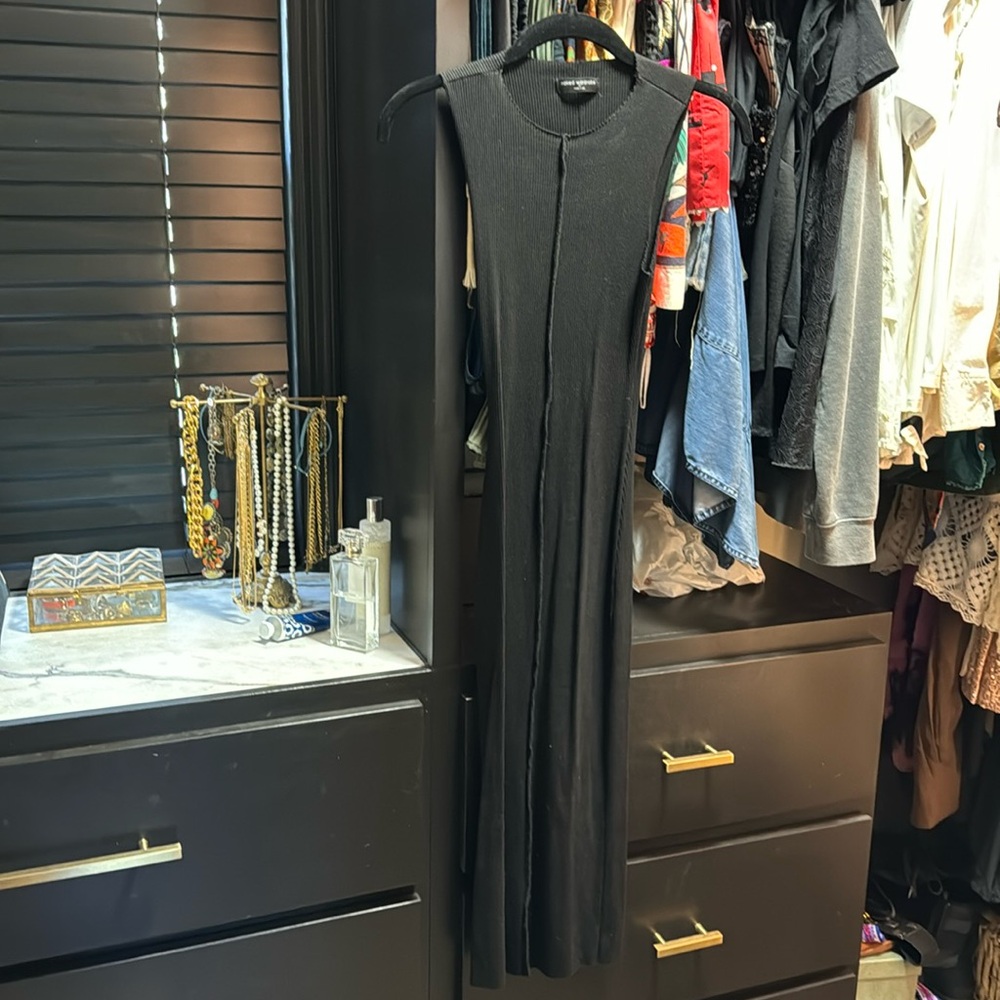 Naked wardrobe black bodycon dress